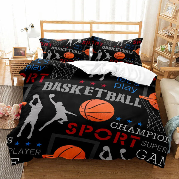 Fantastic Basketball Duvet Cover UK Single Double King US Twin Full Queen Size Bed Linen Set