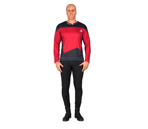 Star TNG The Next Generation Trek Red Shirt Cosplay Costume