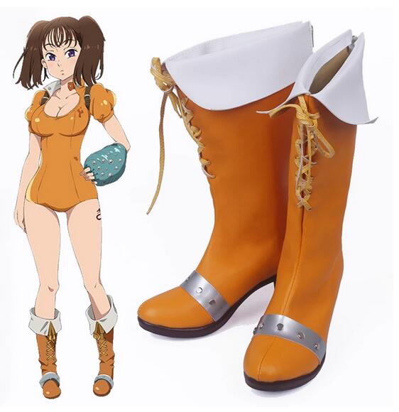 Anime 7 Deadly and Sins Cosplay Shoes Diane Cosplay Boots Halloween Party Nanatsu No Taizai Serpent's Sin Of Envy Matrona