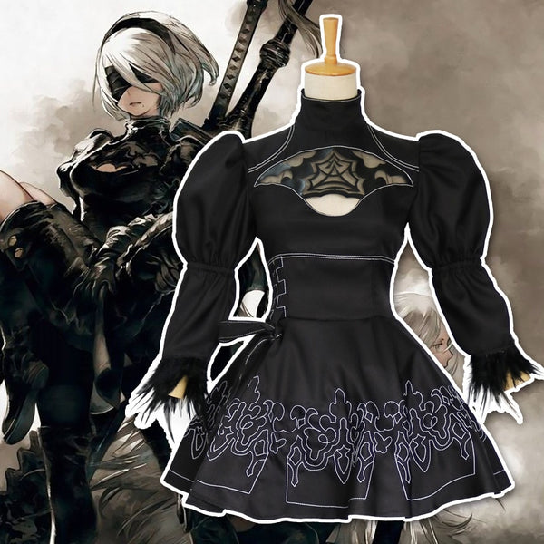 Anime Game NieR Automata Cosplay 2B Cosplay Costume YoRHa No. 2 Type B Outfits Party Fancy Dress Halloween Costumes