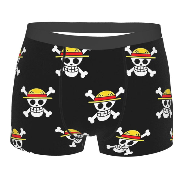 Luffy Strawhat Pirates One cos Piece Monkey D. Luffy Anime Underpants Breathbale Panties Men&#39;s Underwear Print Shorts Boxer Briefs
