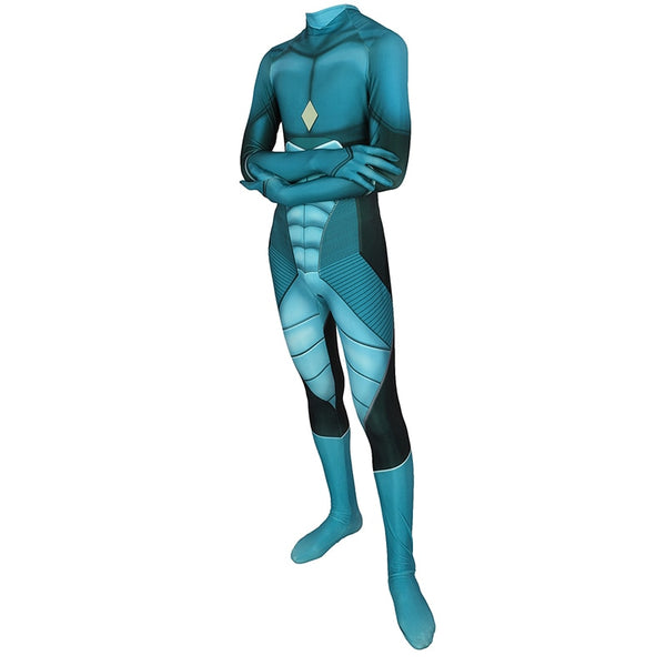 ViperionN Cosplay Costumes New Snack Green Zentai Bodysuit Suit Jumpsuits Halloween for Kids Men Adults Kids