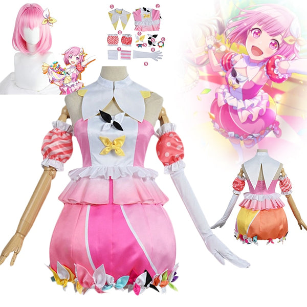 Anime Project Sekai Colorful Stage Ootori Emu Cosplay Emu Dress Women Girl Lolita Dress Wig Halloween Party Roleplay Uniform