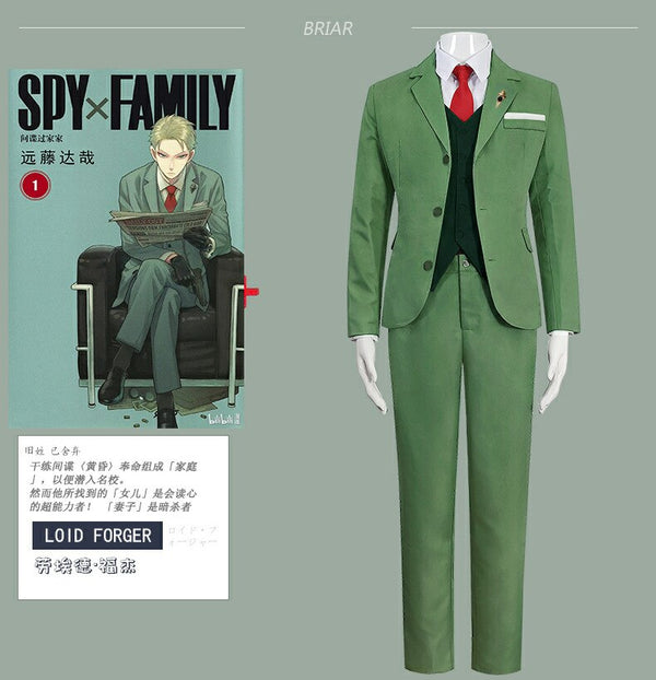 Anime Spy Family Twilight Cosplay Clothing Endo Tatsuya Loid Forger Men&#39;s Suit Uniform Suit Top Tie Pants T-shirt Vest