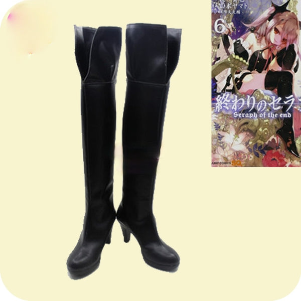 Seraph of the End  Krul Tepes  Anime Characters Shoe Cosplay Shoes Boots Party Costume Prop