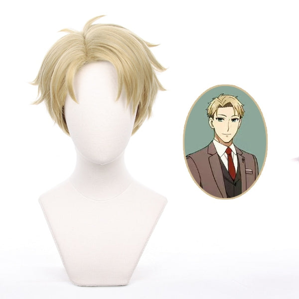 Japan Anime Family Spy X Aboutcos L Loid F Forger Cosplay Short Blond Hair Twilight Yor Forger Husband Wig Halloween Party Cos Props