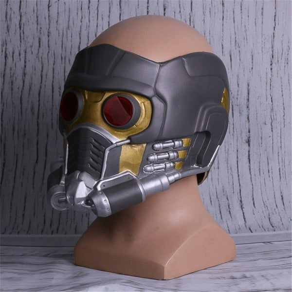 Guardians Cosplay Galaxy Star Lord Infinity War Cosplay LED Lights Helmet Latex Mask Prop Superhero