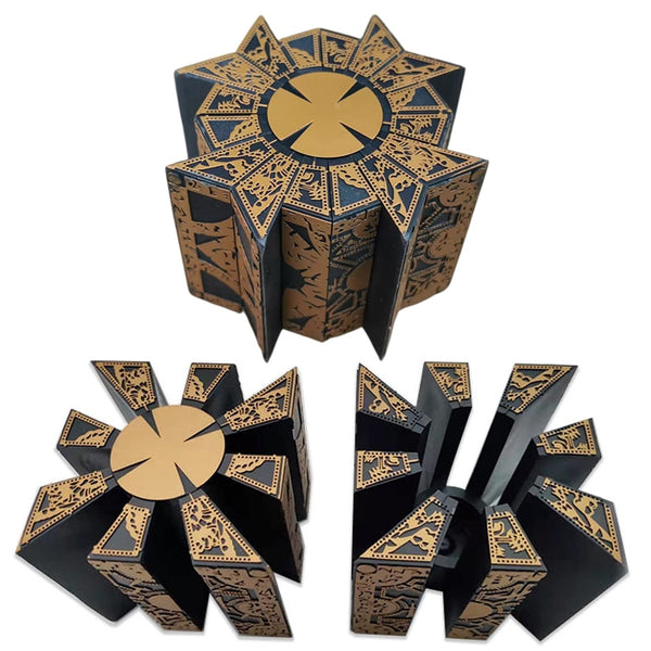 1:1 Hellraiser Lock Puzzle Box Movie Cosplay Hell Box Cube Fully Pinhead Prop Removable Rubik's Cube Model Lament Horror Toy
