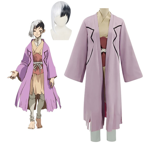 New Anime Dr.STONE Asagiri Gen Cosplay Costume Unisex Adult Fancy Kimono Cute Outfits Suit Halloween Uniforms Custom Made
