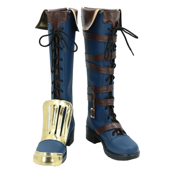 LOL Arcane Vi Cosplay Costume Shoes Boots Halloween Party