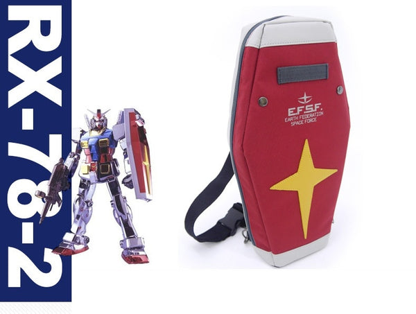 Harajuku Mobile Suit Cosplay Gundam RX-78-2 Shield Bag Red One Shoulder Bag Unisex Messenger Bag