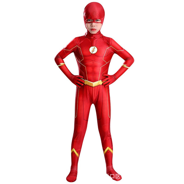 Halloween Adult Kids Flash 4 Cosplay Costumes New 52 Superhero Zentai Bodysuit