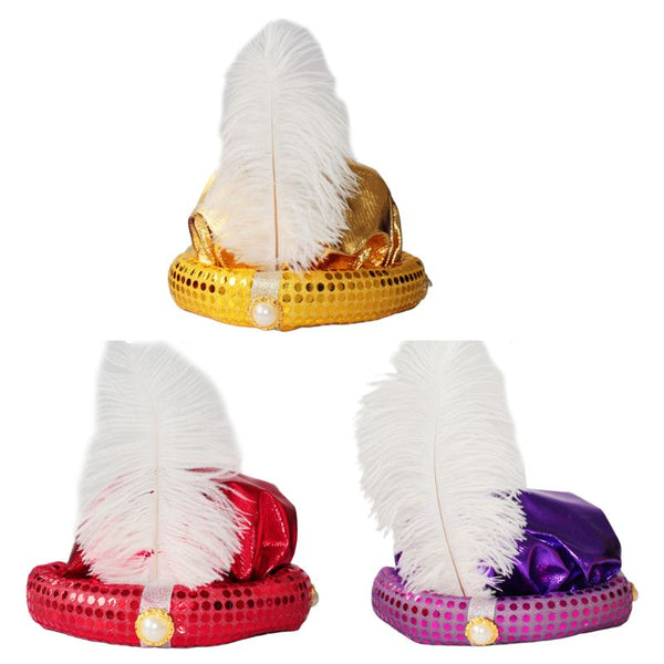 3PC Aladdin Hat Halloween Masquerade Children Party Hats Stage Show Cosplay Props