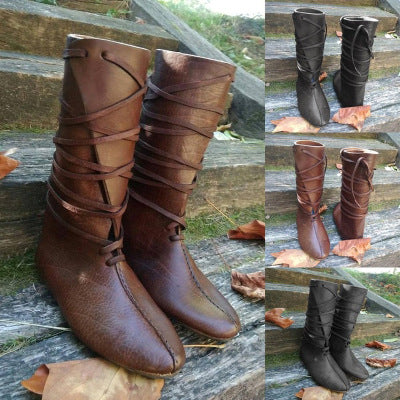 Medieval Viking cosplay shoes Renaissance knight cosplay shoes for women&#39;s boots for men&#39;s boots