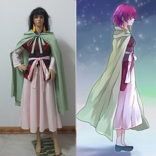 Yona Cosplay Costume+Cape gift earrings Full Set Tailor made