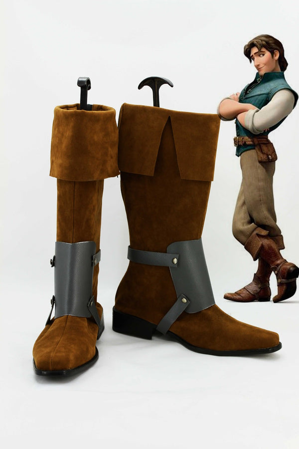 Tangled Prince Flynn Rider Cosplay Boots Shoes For Costume Halloween Carnival European Size