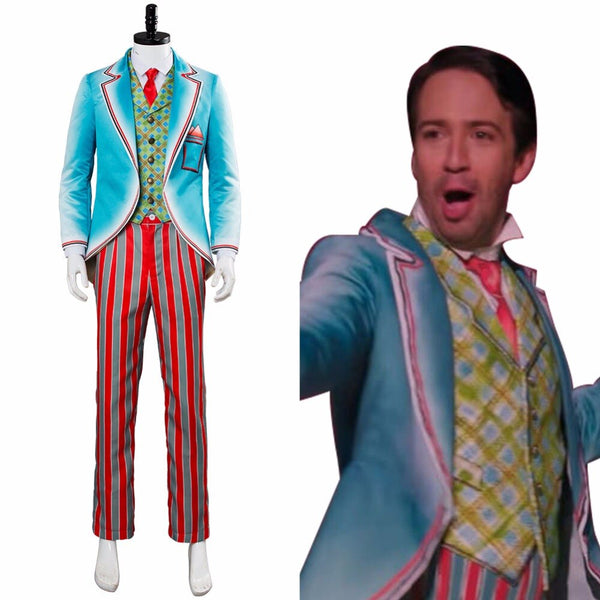 Mary Cosplay Poppins Returns 2 Cosplay JACK Costume Royal Doulton Bowl Cosplay Suit Men Outfit Halloween Carnival Costume Custom