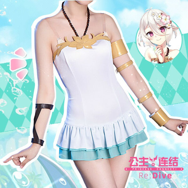 Game Princess Connect! Re:dive Cosplay Costume Natsume Kokoro/kokkoro Cosplay Costumes Women Halloween One-piece Swimming Suit