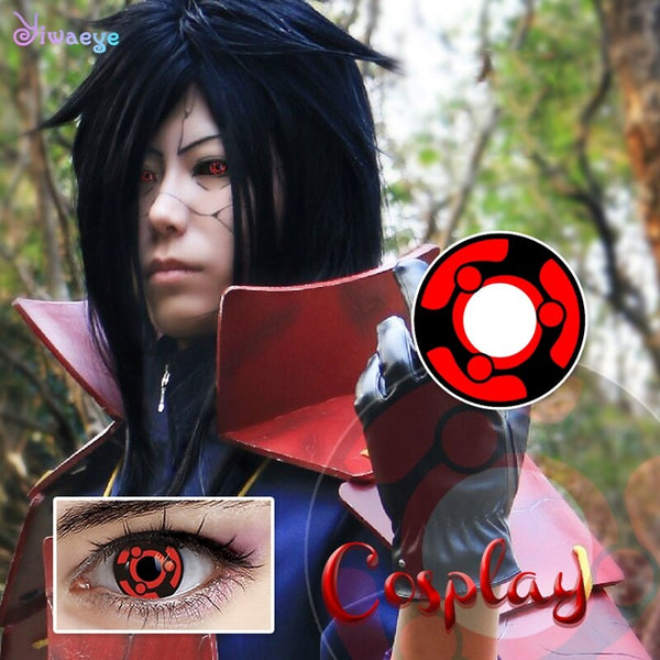 Cosplay Colored Contacts Lenses Halloween For Eye Kaleidoscope Uchiha/cos Madara Writing Wheel