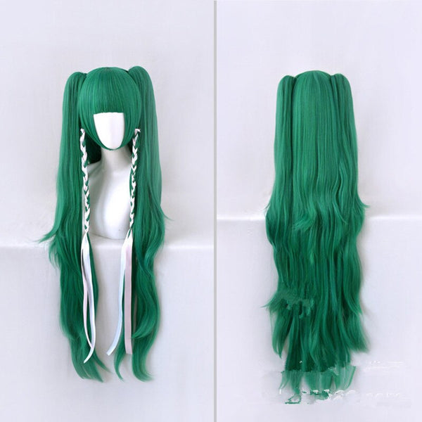 120cm Green Long Curls Cosplay Hair Body Wigs Ponytails Halloween Role Play Fire Emblem ThreeHouses Hairwear Sothis