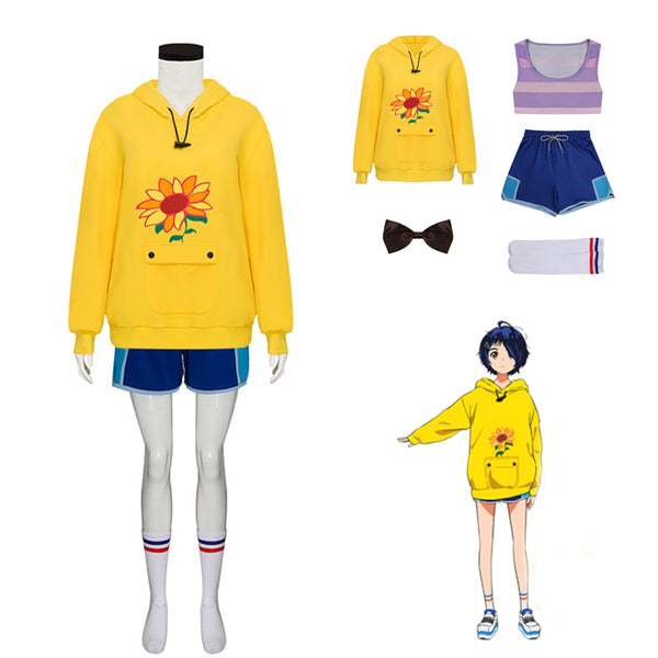 Anime WONDER EGG PRIORITY Cosplay Ohto Ai Hoodies Woman Girl Sweatshirt Sport Pullover Costume Clothing