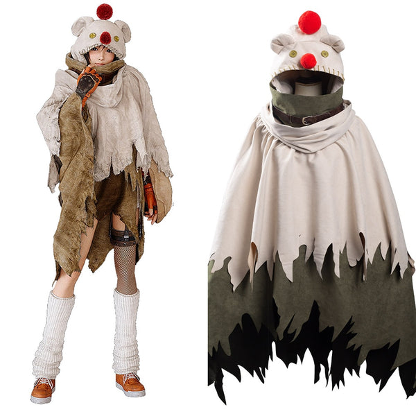 Final VII: Remake Intergrade Yuffie Kisaragi Moogle Cape Cosplay Costume Halloween Carnival Suit
