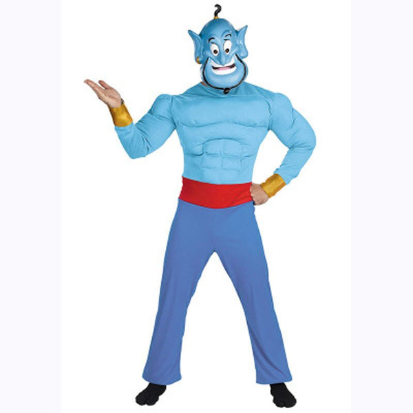 Kids Aladdin And The Magic Lamp  Genie Jumsuit Cosplay Costume Halloween Dress For Children Clothing