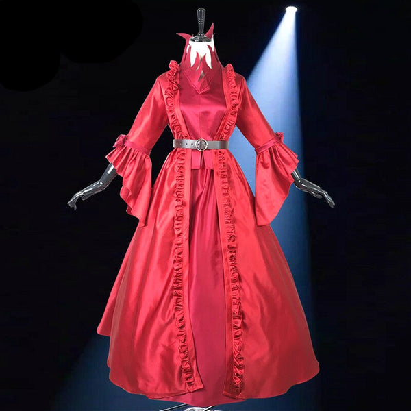 Game Identity V Cosplay Crimson Mrs. Red Mary Red Monitore Lolita Dress Set Cosplay Costume