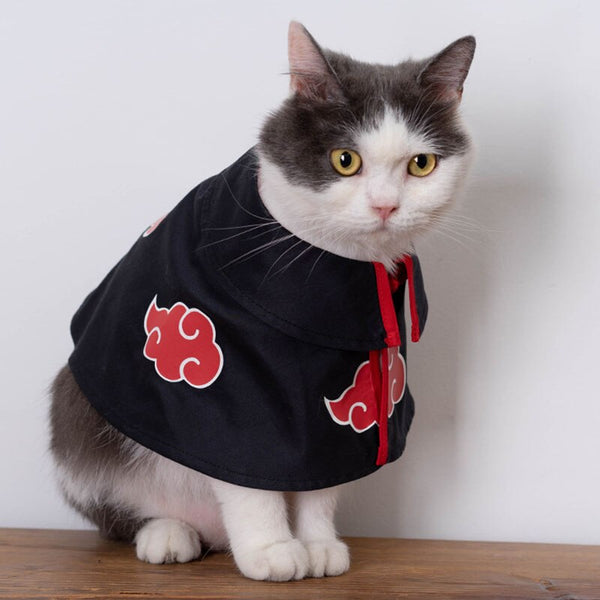 Akatsuki Cat Cloak Pet COS Costume Ninja Dress Cape