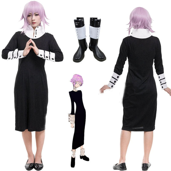 Anime Soul and Eater Crona Cosplay Costume Halloween Party Dresses Fancy Dresses for Women Girls Lady