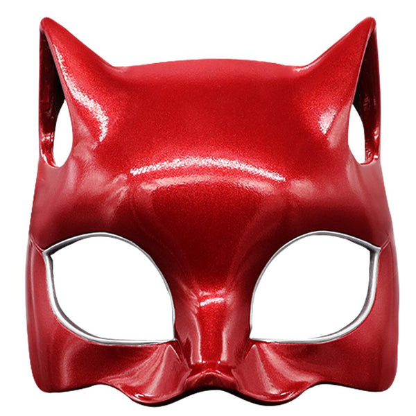 Persona 5 Cosplay Anne Takamaki Mask P5 Red Panther Cat Half Face Mask Headgear Adult Halloween Carnival Costume Props