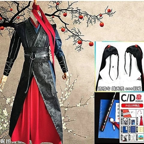 Halloween Wei Wuxian Anime Cosplay Costume Grandmaster Of Demonic Cultivation Cosplay Mo Dao Zu Shi China Embroidery Hanfu Suit