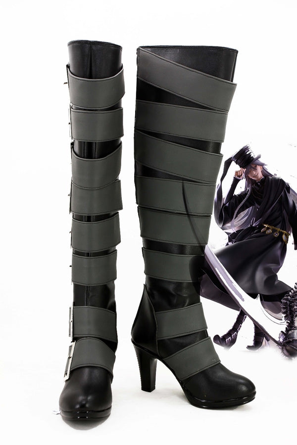 Anime Black Butler Kuroshitsuji Undertaker Cosplay Boots Shoes For Christmas Halloween Cosplay Love