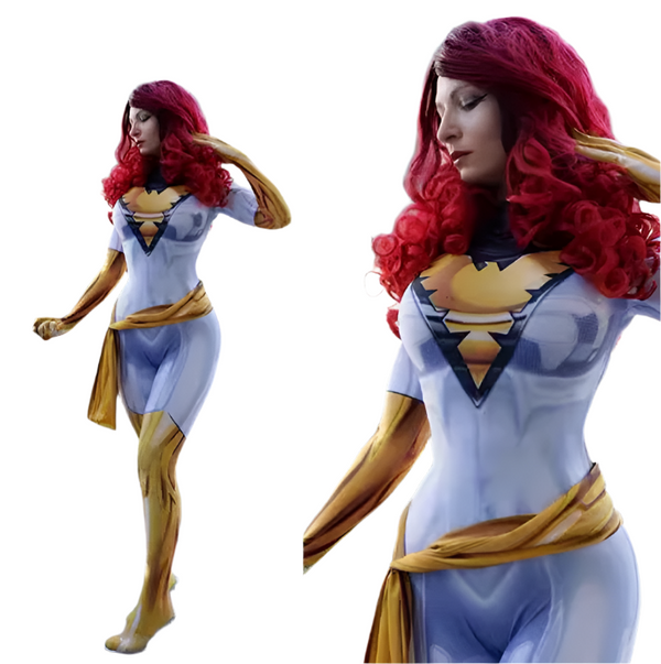 Black oh Phoenix Jeanan Grey Cosplay White XxMens Zentai