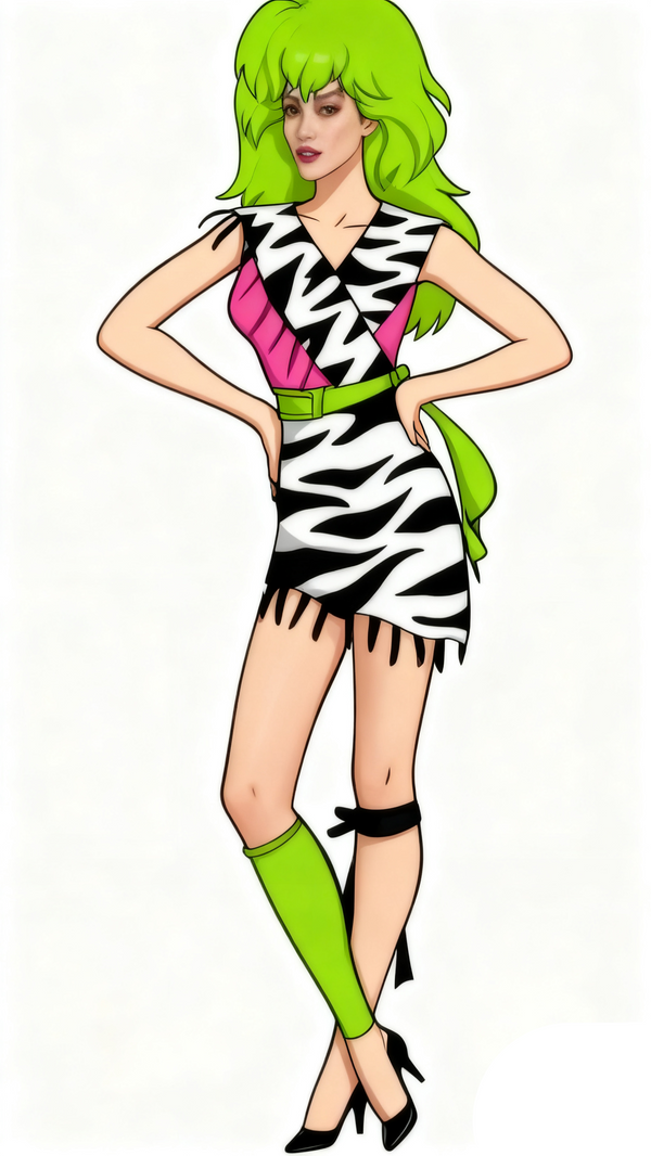 PizzazzZ Dress From Jem and the Hologramsms Cosplay Costume