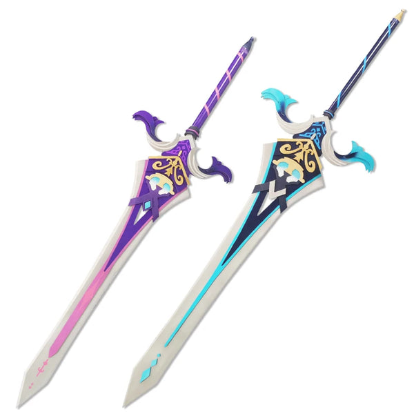 Genshin Impact Anime Game Sacrificial Sword Cosplay Weapon Props Razor Chongyun Diluc QiQi Weapon Accessories Sword Supplies