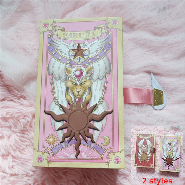 Deluxe Edition Clow Card Captor Sakura Card Anime Card Captor Sakura Cosplay Prop Gift Toy Tarot Magic Book Gift