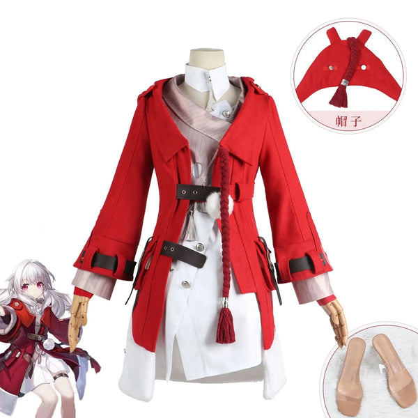 Honkaiai Star Rails Cosplay Clarara Costume Wig Coat Character Dress Outfit Game Anime Uniform Clothing Halloween Carnival Woman Girl