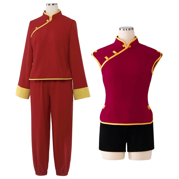 Gintamama Anime Kagurara Cosplay Costume Long Sleeves Sleeveless Red China Costumes Pants Shorts Halloween Christmas