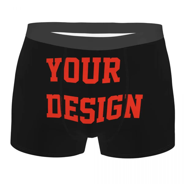 Funny Boxer Shorts Panties Men Your design customize Underwear Anime Soft DIY Underpants for Male S-XXL