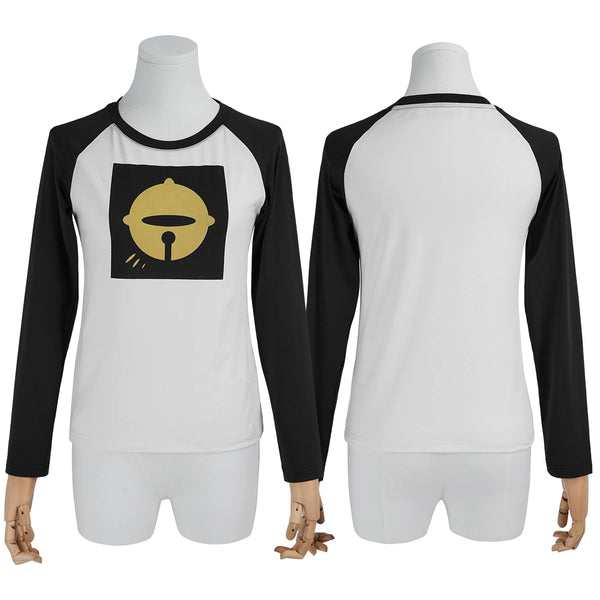 Chainsawaw Anime Rezeze Cosplay Costume T-Shirt Halloween Christmas Convention Daily Wear Rose Net