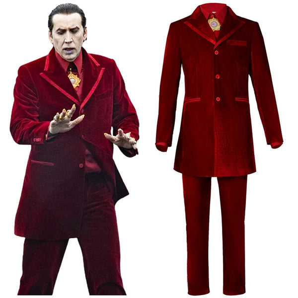 Cosplay Movie&tv Ren field Costume Sets Vampire Dracula Suit Uniform Halloween Carnival Dress Up Party Outfit Disfraz Hombre