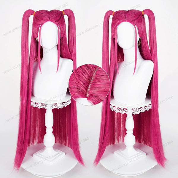 Mirara Cosplay Synthetic Wig 90cm Long Rose Red Woman Hair  Anime Heat Resistant Wigs