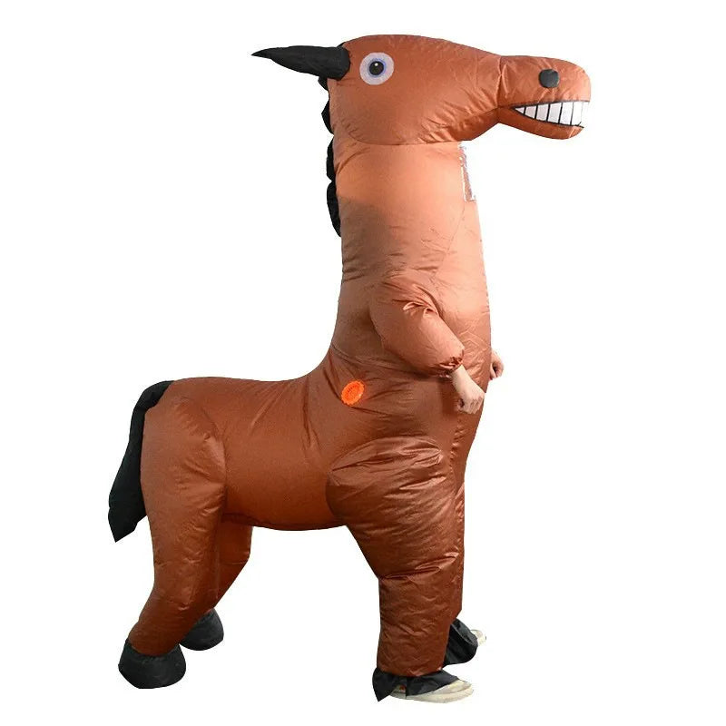 Funny Cartoon Animal Character Cosplay Active Horse Inflatable Costume ...