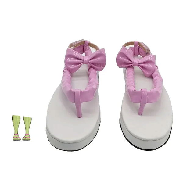 New Anime Kanrojiji Shoes Pink Purple Boots  Mitsuriri Cosplay Halloween Costume Props