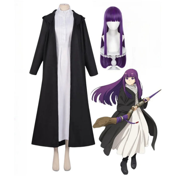 Fernrn cosplay Costume Sticker Wig Sets Anime Frierenen at the Funeralal Halloween For Woman soap oh no freezeze Cos Sousouou No Frierenen