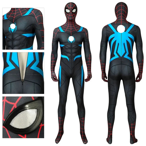 Halloween Adults Kids Spider a man PS4Secret War Costume Superhero Cosplay Zentai Suit Game Men Boys Male Bodysuit Party JumpSuit