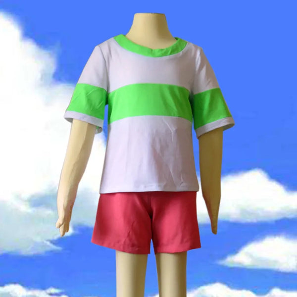 Anime Cos Hayaoao Miyazakiki Cartoon Sens and Chihiroro s Spiritings and Away Oginono Chihiroro Summer Cosplay Costume