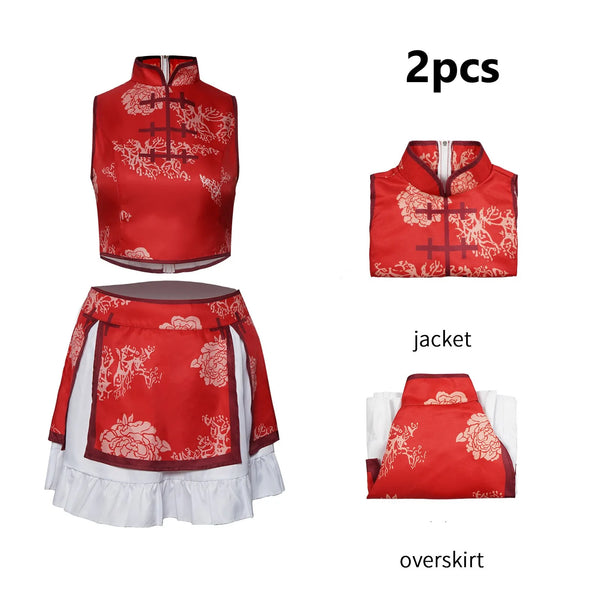 Sakura Kyokoko Anime Puellala Magi Madokaka Magica Cosplay Costume Clothes  Uniform cos Cheongsam Magical Girl Halloween Party outfit