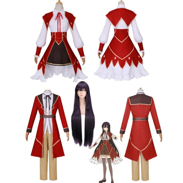 Anime Villainessess Level 99 Cosplay Yumiellala Dolknessness Hide a BOSS Costume Wig